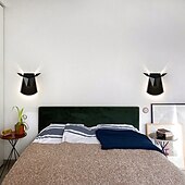 baratos Candeeiros de Parede de Embutir-Lâmpadas de parede led arandelas origami cabeça de veado decorativo led branco latão preto fosco alumínio luz de parede para quarto de crianças sala de estar quarto sala de estudo escritório 110-240 v