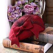 economico Cappelli da Festa-Lana Cappello Kentucky Derby / Copricapo con Fiocco 1 pc Matrimonio / Festa / Serata / San Valentino Copricapo