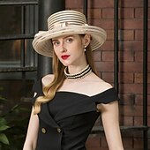cheap Party Hats-Tulle Kentucky Derby Hat / Hats with Bowknot 1pc Wedding / Party / Evening Headpiece