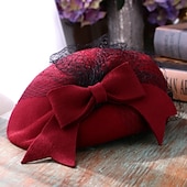 economico Cappelli da Festa-Lana Cappello Kentucky Derby / Copricapo con Fiocco 1 pc Matrimonio / Festa / Serata / San Valentino Copricapo
