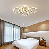 Недорогие Потолочные светильники с диммером-6-head led потолочная лампа современная простота акриловая гостиная столовая спальня светильник