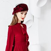 economico Cappelli da Festa-Lana Cappello Kentucky Derby / Copricapo con Fiocco 1 pc Matrimonio / Festa / Serata / San Valentino Copricapo