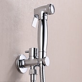 cheap Bidet Faucets-Brass Bathroom Sink Faucet,Single Handle One Hole Self-Cleaning  Handheld bidet Sprayer with Cold Water Only
