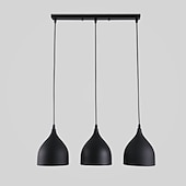 billige Øylys-3-lys 19cm pendellampe led horn form design sland lys metall malte finisher minimalistisk stil justerbar stue spisestue lampe 110-120v 220-240v maks 60w