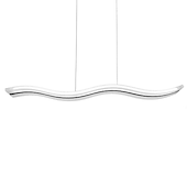 economico Luci a sospensione-lampada a sospensione a led 97cm 36w forma d&#039;onda acrilico moderna semplice lampada a sospensione con telecomando per sala studio ufficio sala da pranzo apparecchio di illuminazione