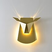 baratos Candeeiros de Parede de Embutir-Lâmpadas de parede led arandelas origami cabeça de veado decorativo led branco latão preto fosco alumínio luz de parede para quarto de crianças sala de estar quarto sala de estudo escritório 110-240 v