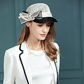 levne Party klobouky-len Klobouk Kentucky Derby / Klobouky s Mašle 1ks Svatební / Večírek Přílba