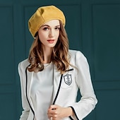 olcso Partikalapok-Kalap Gyapjú Svájcisapka Fedora kalap Előírásos Esküvő Hölgyek napja Elegáns Szüret Nő Val vel Csokor Sisak Fejfedők
