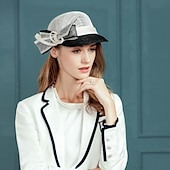 levne Party klobouky-len Klobouk Kentucky Derby / Klobouky s Mašle 1ks Svatební / Večírek Přílba