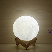 economico Lucine notturne per bambini e neonati-3d lampada luna 16 colori cambia galassia luna led luce notturna telecomando usb&amp;amp;regali touch control per ragazze ragazzi bambini donne compleanno