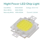 Χαμηλού Κόστους LED Αξεσουάρ-zdm 10w υψηλής ισχύος ενσωματωμένη οδήγησε φυσικό λευκό / χρυσό σύρμα συγκόλλησης χάλκινου βραχίονα (dc9-12v 900ua)
