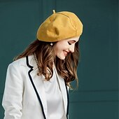 olcso Partikalapok-Kalap Gyapjú Svájcisapka Fedora kalap Előírásos Esküvő Hölgyek napja Elegáns Szüret Nő Val vel Csokor Sisak Fejfedők