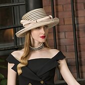 cheap Party Hats-Tulle Kentucky Derby Hat / Hats with Bowknot 1pc Wedding / Party / Evening Headpiece