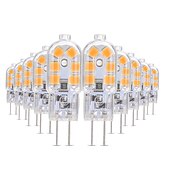 cheap LED Bi-pin Lights-10pcs 3 W LED Bi-pin Lights 200-300 lm G4 T 12 LED Beads SMD 2835 Warm White Cold White Natural White 12 V