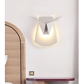 baratos Candeeiros de Parede de Embutir-Lâmpadas de parede led arandelas origami cabeça de veado decorativo led branco latão preto fosco alumínio luz de parede para quarto de crianças sala de estar quarto sala de estudo escritório 110-240 v