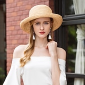 cheap Party Hats-Natural Fiber Kentucky Derby Hat / Hats with Bowknot 1pc Casual / Daily Wear Headpiece