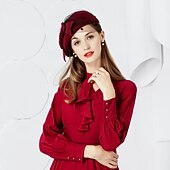 economico Cappelli da Festa-Lana Cappello Kentucky Derby / Copricapo con Fiocco 1 pc Matrimonio / Festa / Serata / San Valentino Copricapo