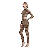 halpa Painatus-Kuviolliset Zentai-puvut Cosplay-Asut Kissapuku Tateellinen tyyli Sarjakuva Ohut Eläin Karnevaali puku Kokohaalari Naisten Sukupuoli Seksikäs puku Leopardi Eläimenkarva Elastaani lycra Elastaani Puku