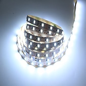 cheap USB Strip Lights-LED Strip Lights 1M Flexible Tiktok Lights 60 LEDs 2835 SMD 8mm Warm White White Cuttable Decorative Self-adhesive AA Batteries Powered Set
