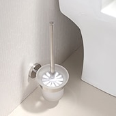economico Porta scopino WC-Porta scopino per wc in argento lucidato a specchio nero opaco antiruggine accessori da bagno in acciaio inossidabile sus304 di alta qualità