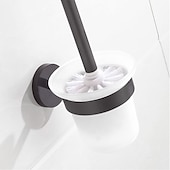 economico Porta scopino WC-Porta scopino per wc in argento lucidato a specchio nero opaco antiruggine accessori da bagno in acciaio inossidabile sus304 di alta qualità