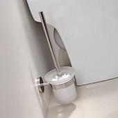 economico Porta scopino WC-Porta scopino per wc in argento lucidato a specchio nero opaco antiruggine accessori da bagno in acciaio inossidabile sus304 di alta qualità