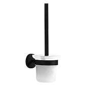 economico Porta scopino WC-Porta scopino per wc in argento lucidato a specchio nero opaco antiruggine accessori da bagno in acciaio inossidabile sus304 di alta qualità