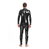 preiswerte Glänzend-Zentai-Anzüge Cosplay Kostüm Catsuit Karnevalskostüm Ganzkörperanzug Herren Damen Sex Sexy Kostüm Einfarbig Latex Elasthan Lycra Kostüm für Halloween Karneval Maskerade Erwachsene
