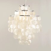 cheap Chandeliers-1-Light 30 cm Chandelier Pendant Light Metal Shell Painted Finishes Modern 110-120V / 220-240V