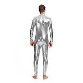 levne Lesklé kostýmy-Zentai obleky Cosplay kostým Bodýčko Karnevalový kostým Oblek na celé tělo Pánské Pohlaví Sexy kostým Jednobarevné Spandex Latex Kostým pro Vánoce předvečer Všech svatých Karneval Dospělé