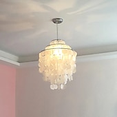 cheap Chandeliers-1-Light 30 cm Chandelier Pendant Light Metal Shell Painted Finishes Modern 110-120V / 220-240V