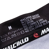 お買い得  婦人服のセット-Malciklo 女性用 長袖 ビブタイツ付きサイクリングジャージー - ホワイト / ブラック プラスサイズ バイク サイクリングタイツ / 洋服セット, 高通気性, 3Dパッド, 速乾性 クールマックス®, ライクラ パッチワーク / 高弾性 / 上級