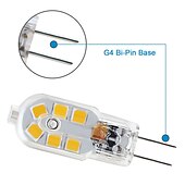 cheap LED Bi-pin Lights-10pcs G4 3W 200-300lm 12LED LED Bi-pin Lights 2835SMD Warm White Cool White Natural White Led Corn Bulb Chandelier Lamp AC 12V