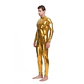 levne Lesklé kostýmy-Zentai obleky Cosplay kostým Bodýčko Karnevalový kostým Oblek na celé tělo Pánské Pohlaví Sexy kostým Jednobarevné Spandex Latex Kostým pro Vánoce předvečer Všech svatých Karneval Dospělé