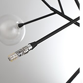 olcso Műhold-27 fényű 75 cm-es csillár led függő könnyű fém üveg sputnik festett felületek művészi földgömb 110-120v 220-240v