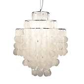cheap Chandeliers-1-Light 30 cm Chandelier Pendant Light Metal Shell Painted Finishes Modern 110-120V / 220-240V