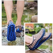 cheap Men&#039;s Sneakers-Men&#039;s Women&#039;s Black and Blue Barefoot Perforated Slip-On Water Shoes with Rubber Sole for Comfortable Beach and Water Activities