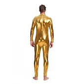 levne Lesklé kostýmy-Zentai obleky Cosplay kostým Bodýčko Karnevalový kostým Oblek na celé tělo Pánské Pohlaví Sexy kostým Jednobarevné Spandex Latex Kostým pro Vánoce předvečer Všech svatých Karneval Dospělé