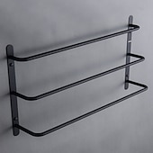 cheap Towel Bars-Wall Mounted Towel Rack,Stainless Steel 3-TierTowel Bar Storage Shelf for Bathroom 60cm Towel Holder Towel Rail Towel Hanger