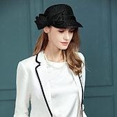 levne Party klobouky-len Klobouk Kentucky Derby / Klobouky s Mašle 1ks Svatební / Večírek Přílba