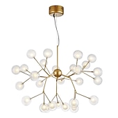 olcso Műhold-27 fényű 75 cm-es csillár led függő könnyű fém üveg sputnik festett felületek művészi földgömb 110-120v 220-240v