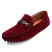 abordables Semi-formel-mocassins classiques en daim bleu marine pour hommes avec détails en métal - idéaux pour les occasions professionnelles décontractées et formelles