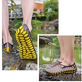 cheap Men&#039;s Sneakers-Men&#039;s Women&#039;s Black and Blue Barefoot Perforated Slip-On Water Shoes with Rubber Sole for Comfortable Beach and Water Activities