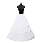 billige Bryllupsslips-Bryllup / Fest Underkjoler POLY Gulvlengde Formeslips / Lang Lengde med