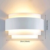 Χαμηλού Κόστους LED Επιτοίχια Φωτιστικά-lightinthebox φώτα τοίχου εξωτερικού χώρου flush mount led 60w μεταλλικό ημικύκλιο φως τοίχου μοντέρνο σύγχρονο 110-120v 220-240v