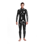 preiswerte Glänzend-Zentai-Anzüge Cosplay Kostüm Catsuit Karnevalskostüm Ganzkörperanzug Herren Damen Sex Sexy Kostüm Einfarbig Latex Elasthan Lycra Kostüm für Halloween Karneval Maskerade Erwachsene