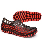 cheap Men&#039;s Sneakers-Men&#039;s Women&#039;s Black and Blue Barefoot Perforated Slip-On Water Shoes with Rubber Sole for Comfortable Beach and Water Activities