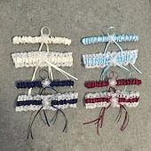 voordelige Bruiloftskousenbanden-Kant Klassieke sieraden / Vintage-stijl Bruiloft kousenband Met Strik / Elastiek Kousenbanden Bruiloft / Feesten &amp; Uitgaan