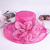 economico Cappelli per feste-Cappelli  Accessori Tulle  Beads  Organza con Perla  Cappello  Ricadute Cascading 1PC All&#039;Aperto  Uso Quotidiano  Corsa Cavalli Headpiece per impressionare Abito da Corsa