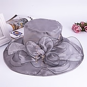 economico Cappelli per feste-Cappelli  Accessori Tulle  Beads  Organza con Perla  Cappello  Ricadute Cascading 1PC All&#039;Aperto  Uso Quotidiano  Corsa Cavalli Headpiece per impressionare Abito da Corsa